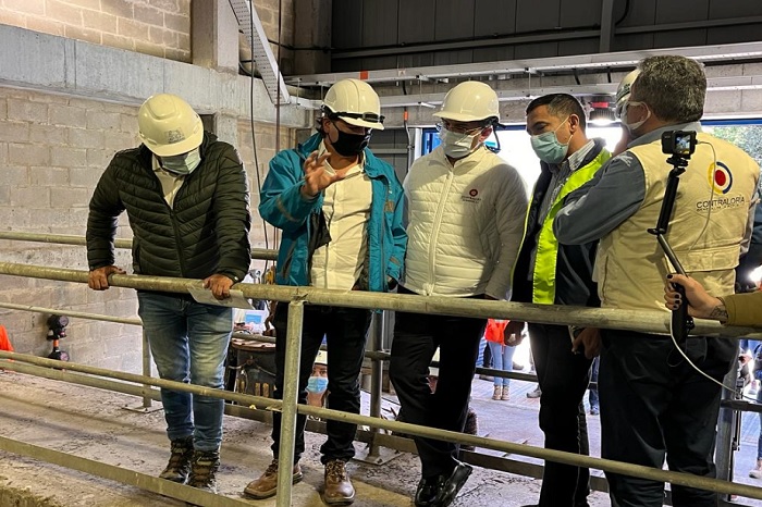 Contralor de Bogotá D.C. Julián Ruiz en  visita de campo a la Planta de Tratamiento de Aguas Residuales PTAR El Salitre